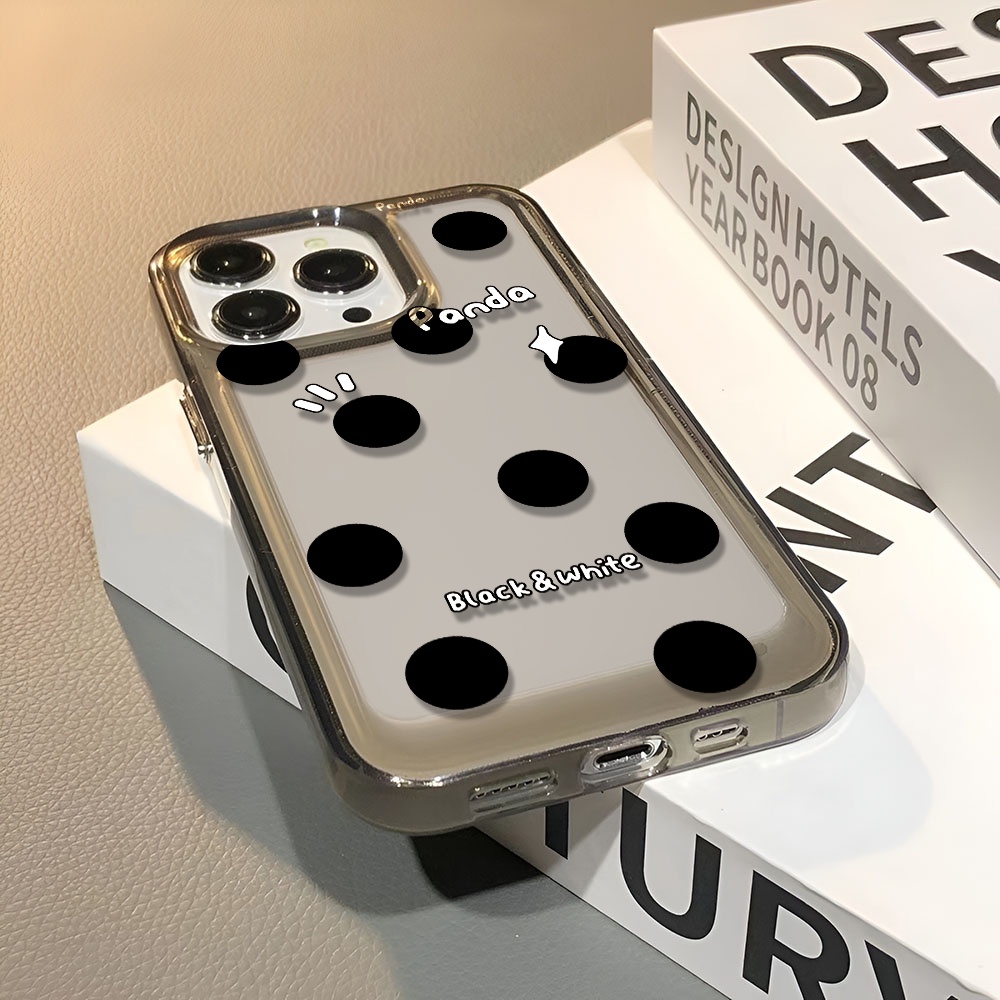 Ốp Điện Thoại Trong Suốt Họa Tiết Chấm Tròn Cho iphone 14 pro max 11 13 12 7 8 Plus X XR XSMax