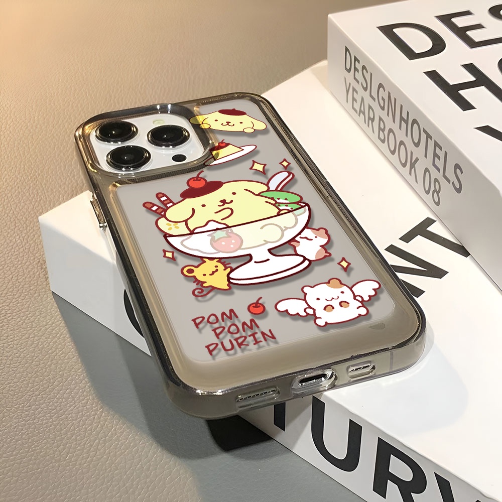 Ốp Điện Thoại Trong Suốt Hình Cún Pudding Cho iphone 14 pro max 11 13 12 7 8 Plus X XR XSMax
