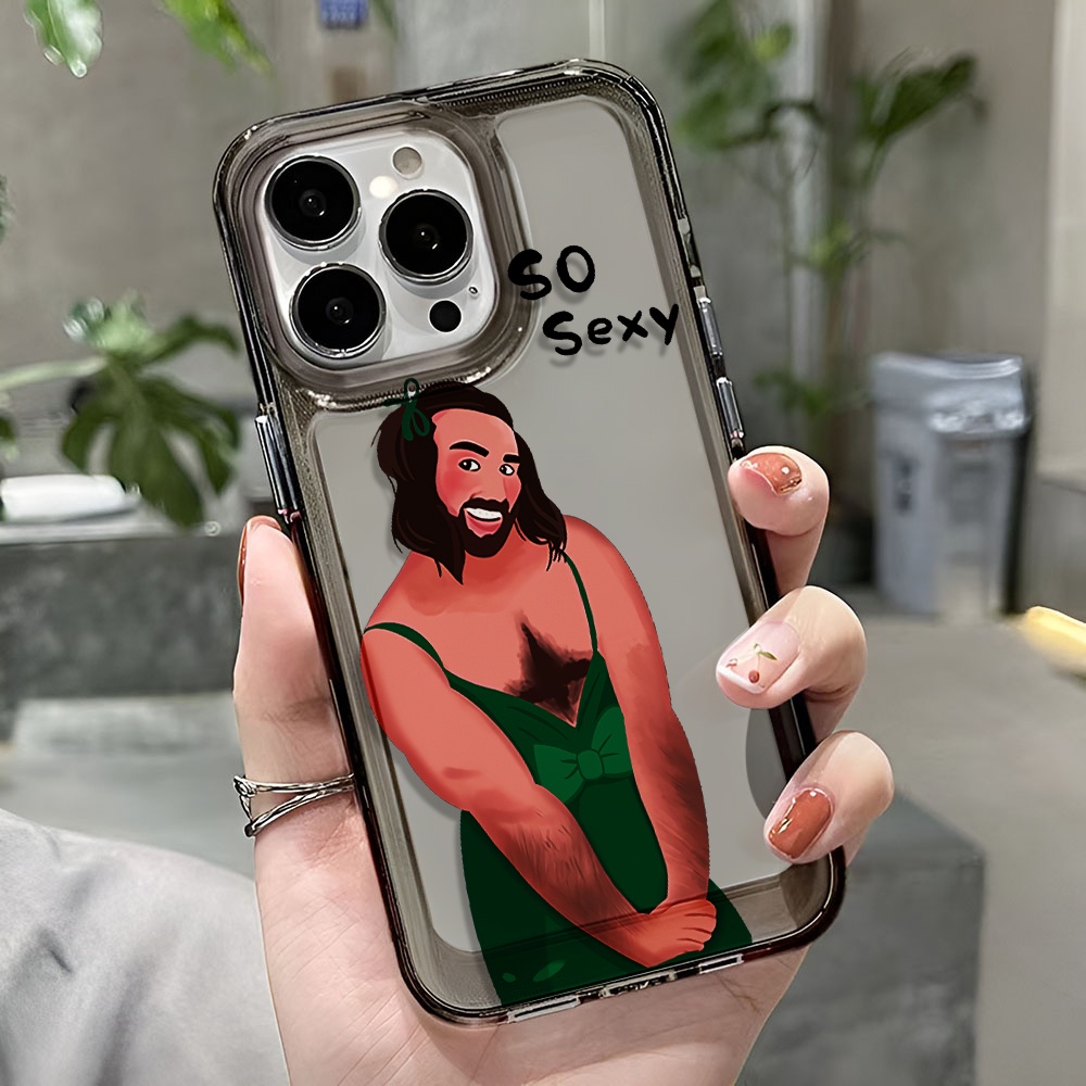 Ốp Điện Thoại Trong Suốt In Hình Cậu Bé Không Gian Vui Nhộn Cho iphone 14 pro max 11 13 12 7 8 Plus X XR XSMax