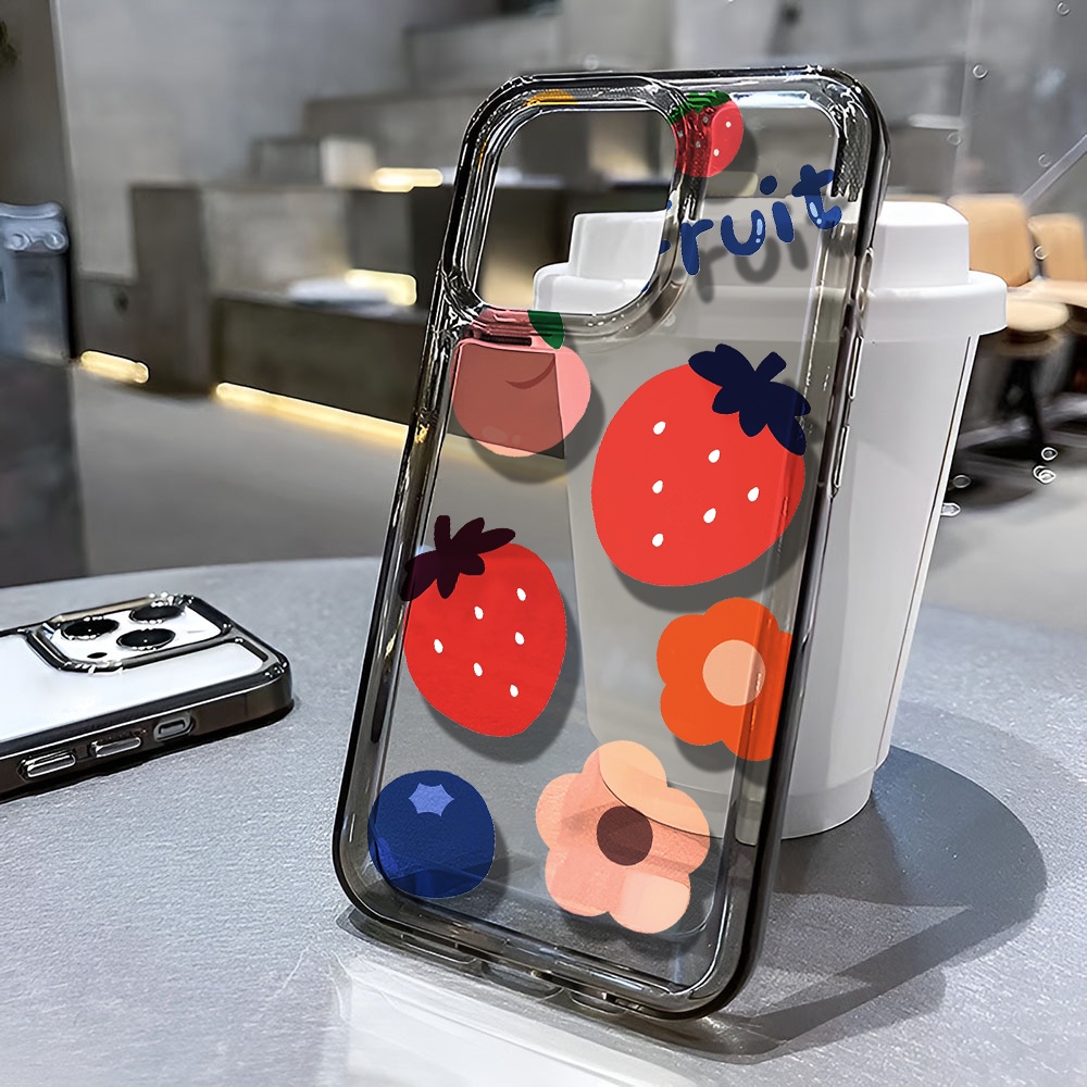 Ốp Điện Thoại Trong Suốt In Hình Gấu Và Hoa Cho iphone 14 pro max 11 13 12 7 8 Plus X XR XSMax