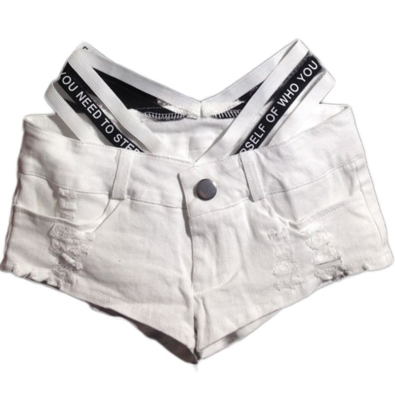 [Hàng Có Sẵn Giao Hàng Nhanh] Quần Short Ôm Hông Màu Trắng Đen Ngọt Ngào Quyến Rũ Nóng Bỏng Cho Nữ