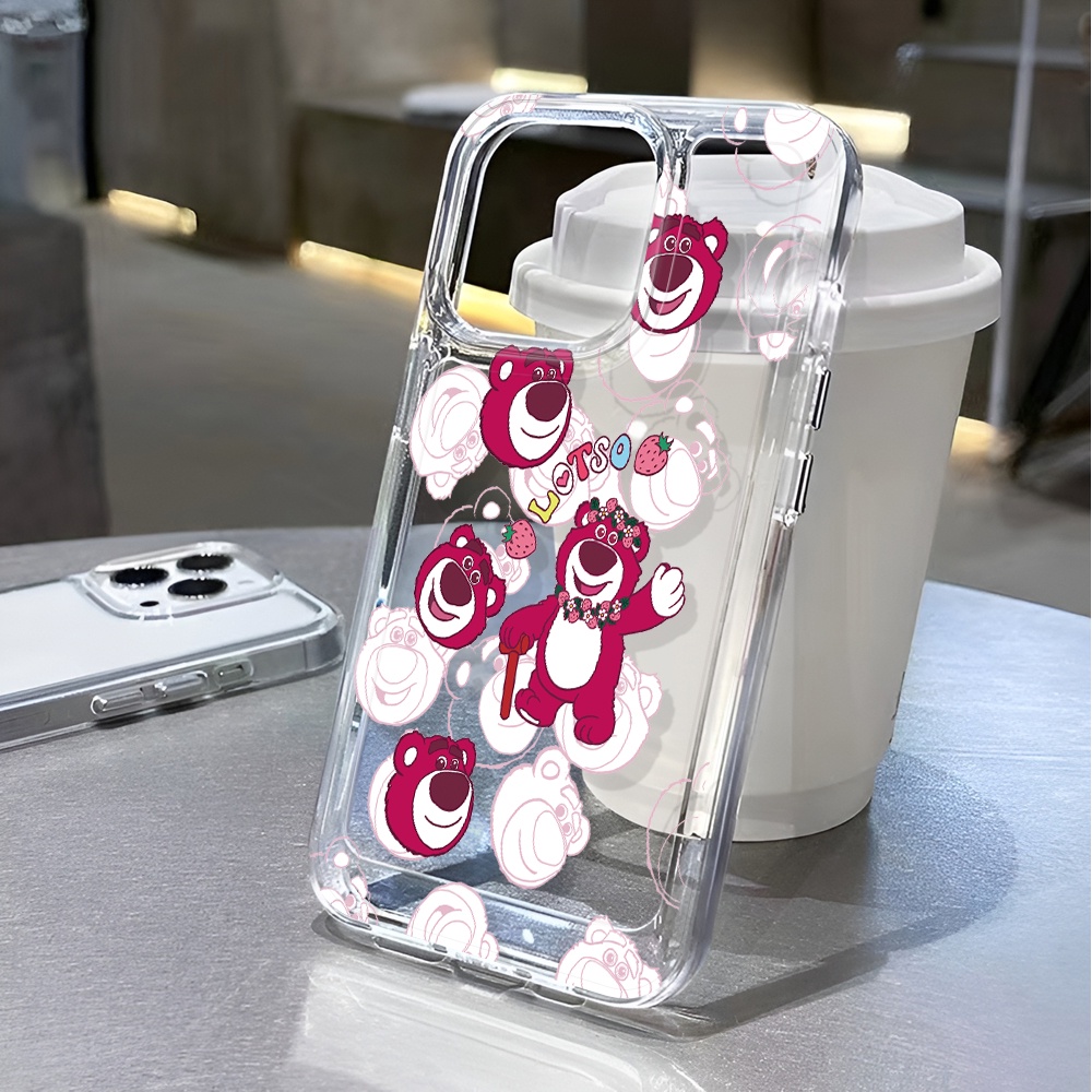Ốp Điện Thoại Trong Suốt Chống Sốc Hình Lotso Cho iphone 14 pro max 11 13 12 7 8 Plus X XR XSMax