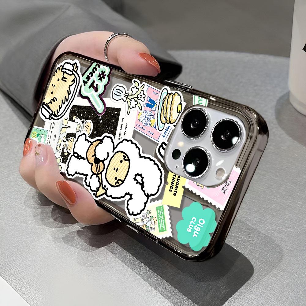 Ốp Điện Thoại Trong Suốt Chống Sốc In Hình Thỏ Hoạt Hình Cho iphone 14 pro max 11 13 12 7 8 Plus X XR XSMax