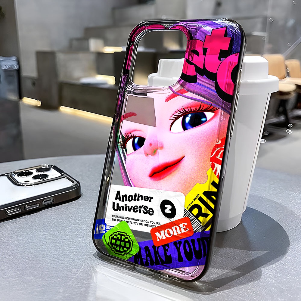 Ốp Điện Thoại Trong Suốt Chống Sốc In Hình Mặt Cười Cho iphone 14 pro max 11 13 12 7 8 Plus X XR XSMax