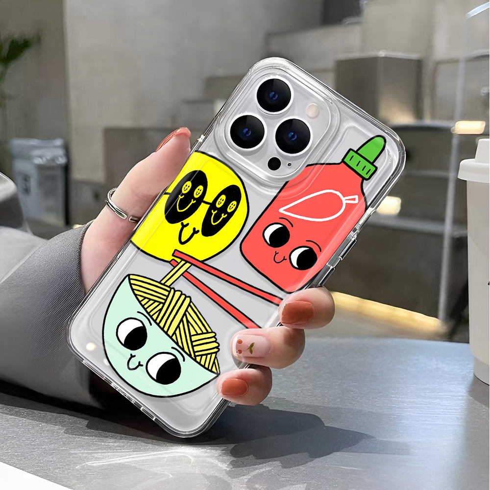 Ốp Điện Thoại Trong Suốt Chống Sốc In Họa Tiết Hoạt Hình Cho iphone 14 pro max 11 13 12 7 8 Plus X XR XSMax