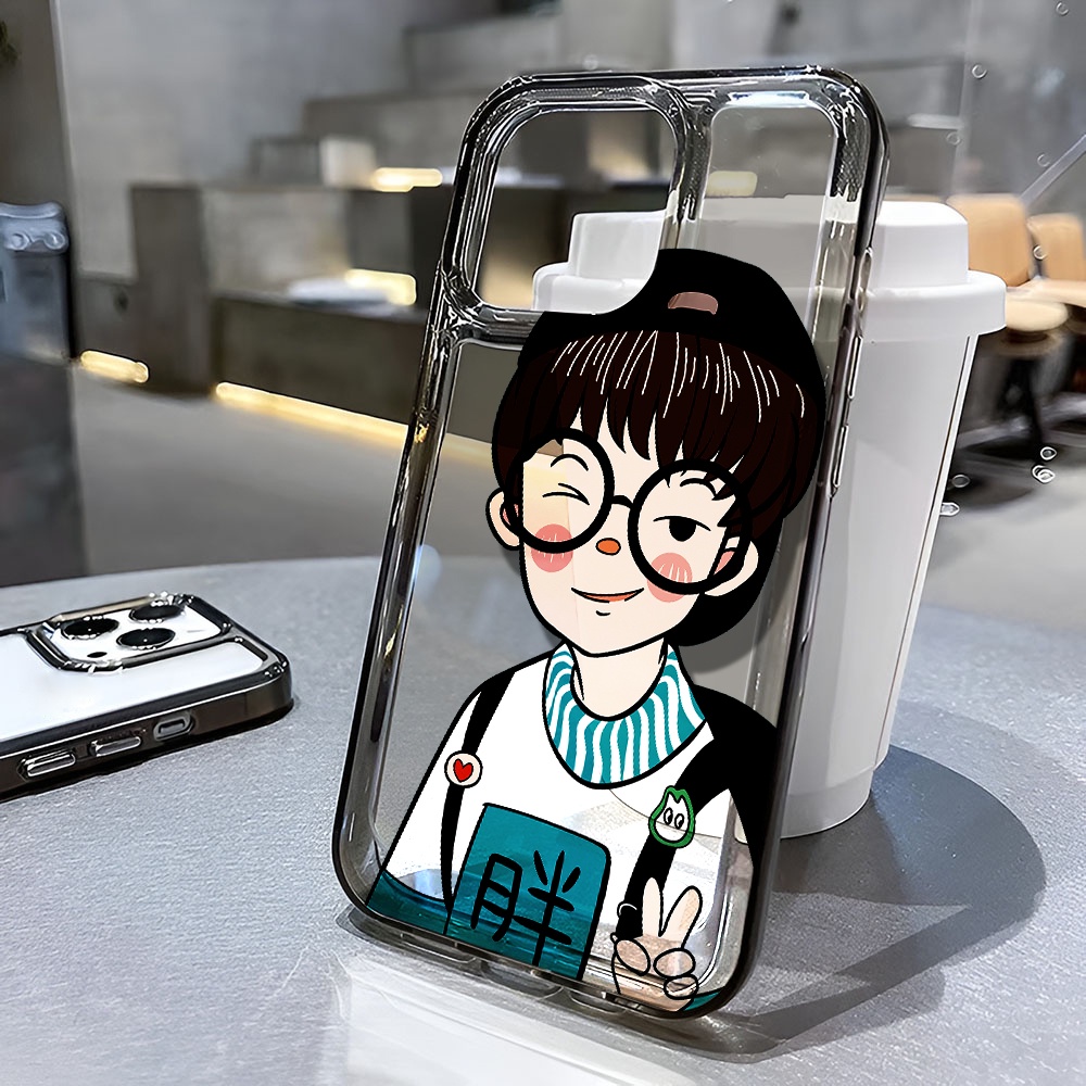Ốp Điện Thoại Trong Suốt Chống Sốc In Hình Cậu Bé Mập Cho iphone 14 pro max 11 13 12 7 8 Plus X XR XSMax