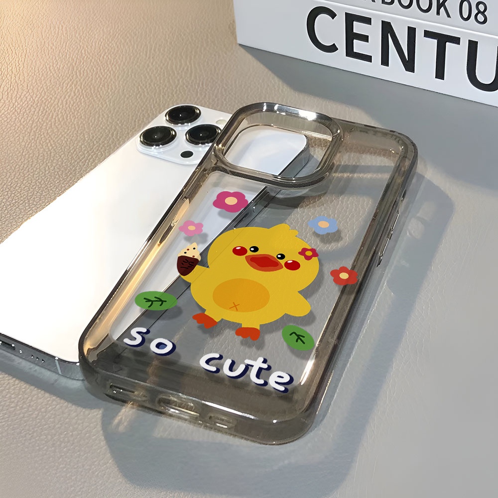 Ốp Điện Thoại Trong Suốt Họa Tiết Gà Con Chống Sốc Cho iphone 14 pro max 11 13 12 7 8 Plus X XR XSMax
