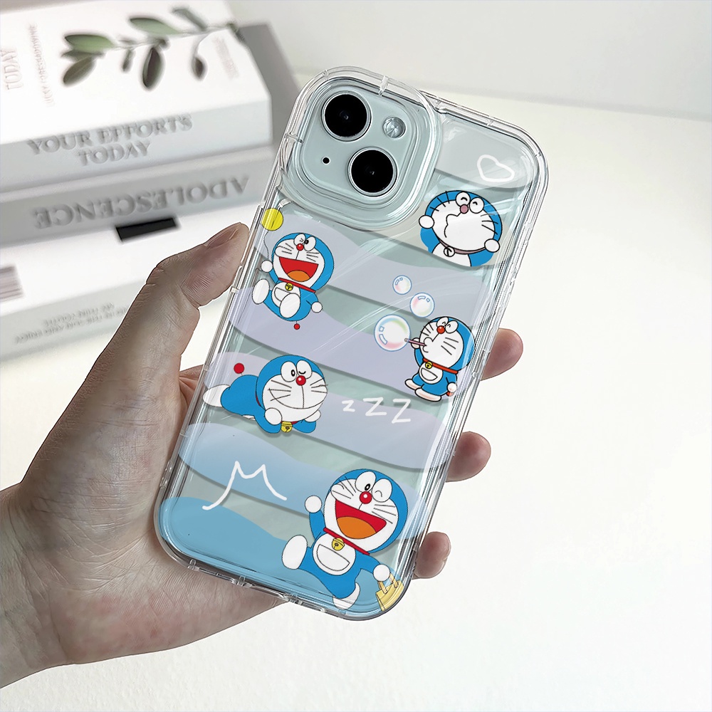 Ốp Điện Thoại Trong Suốt Họa Tiết Doraemon Chống Sốc Cho iphone 14 pro max 11 13 12 8 7 Plus XSMax X XR
