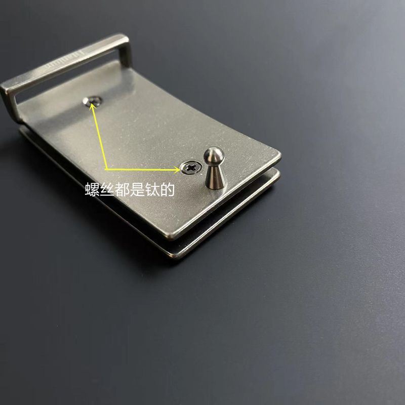 Khóa Thắt Lưng Bằng Titan 00516   Hai Lớp Không Gây Dị Ứng 3.5 Bằng Hợp Kim Titan Cho Nam