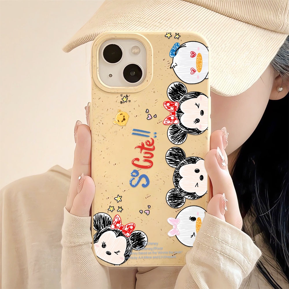 Ốp Điện Thoại Chống Sốc Màu Trắng In Họa Tiết Hoạt Hình Cho iphone 14 pro max 11 13 12 7 8 Plus X XR XSMax