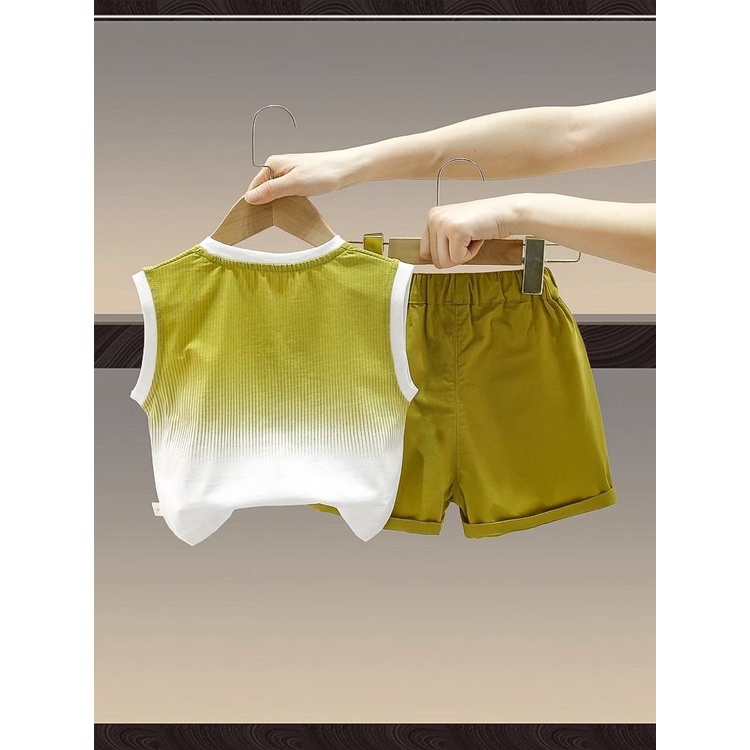 Áo Thun Không Tay In Hình Hoạt Hình Phong Cách Đường Phố Thời Trang Mùa Hè 2023 Dành Cho Bé Trai Bé Gái