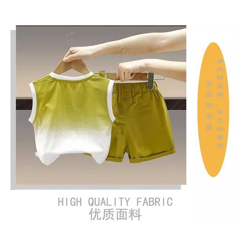 Áo Thun Không Tay In Hình Hoạt Hình Phong Cách Đường Phố Thời Trang Mùa Hè 2023 Dành Cho Bé Trai Bé Gái