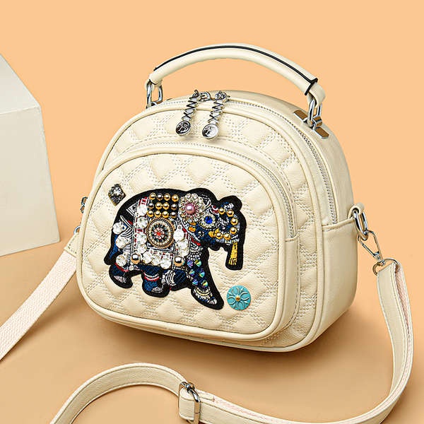 ✹Túi Da Bò Đeo Chéo Đa Năng Thêu Họa Tiết Thời Trang 2023 Cho Nữ✬