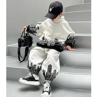 Bộ Đồ Thể Thao Áo Hoodie Tay Dài Phong Cách Hàn Quốc Thời Trang Mùa Thu Mới 2023 Dành Cho Bé Trai