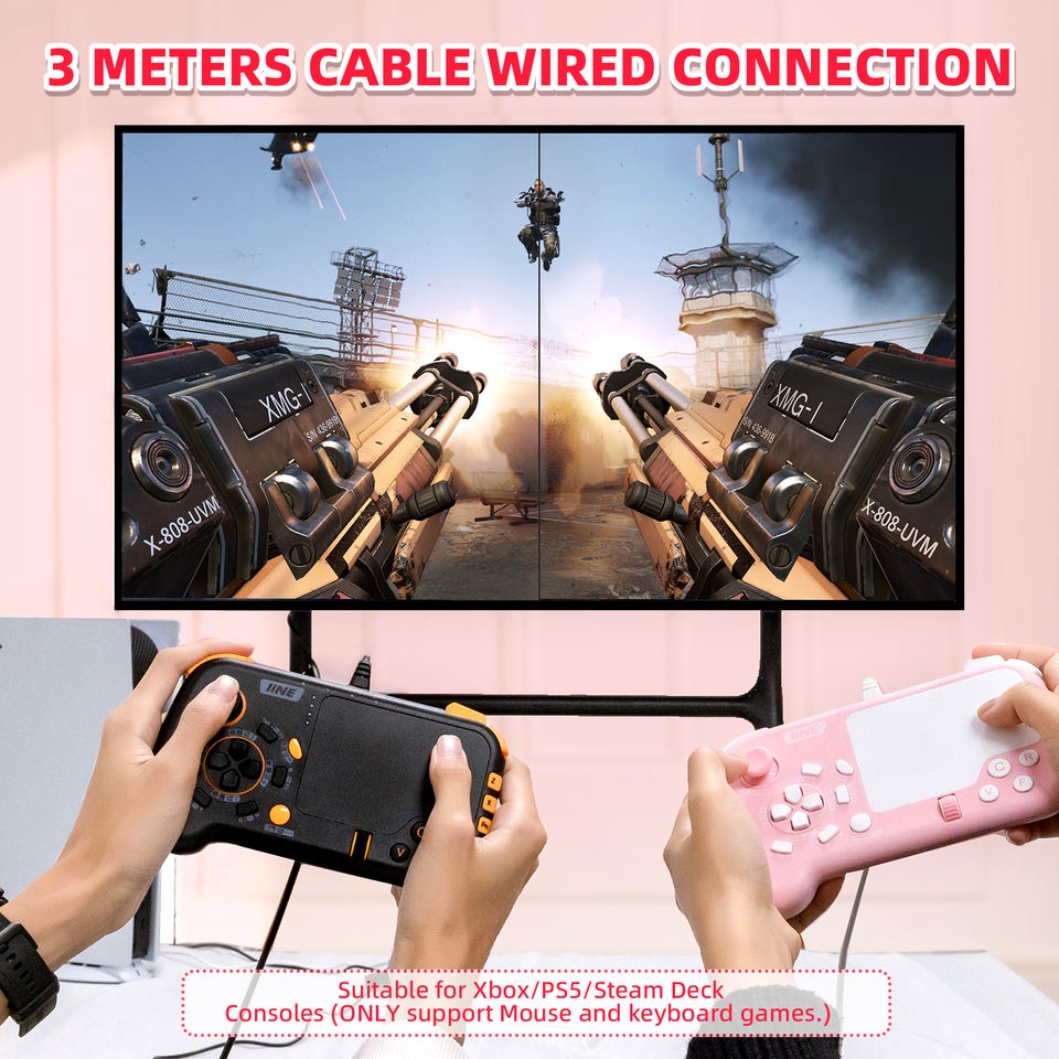 Bộ Bàn Phím Và Chuột Có Dây Cho Windows PC / Mac OS / PS4 / PS5 / Xbox