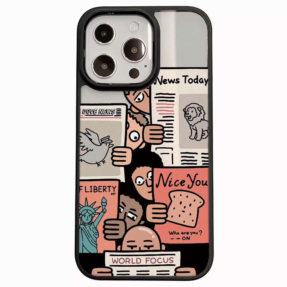 Ốp Điện Thoại Acrylic Cứng Trong Suốt In Hình Thời Trang Cho iphone 14promax 11 13 12 7Plus 8 X XS Max