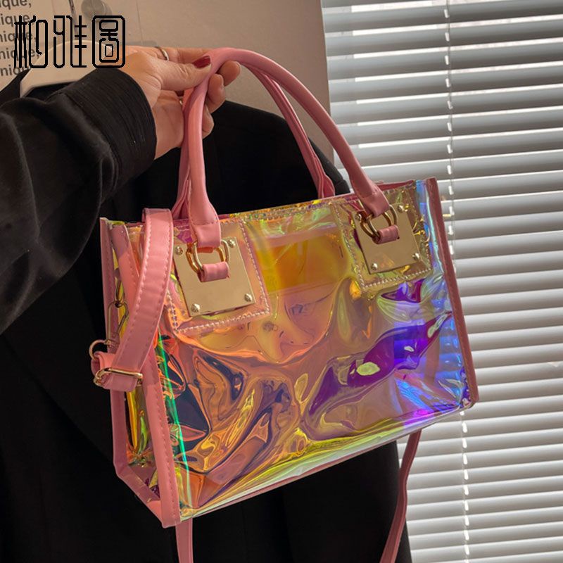 Boyato Túi Đeo Chéo Vai jelly Màu laser Trong Suốt Đơn Giản Thời Trang Mùa Hè 2023 Mới Dành Cho Bạn Nữ