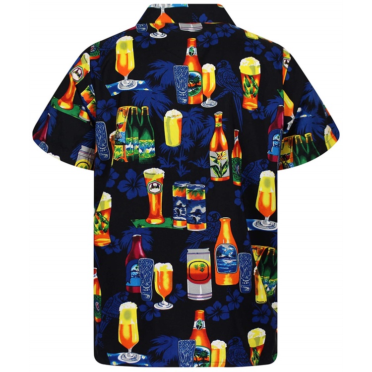 Áo Sơ Mi Tay Ngắn In Họa Tiết Bia 3d Phong Cách Hawaii Thời Trang Đi Biển Cho Nam Và Nữ