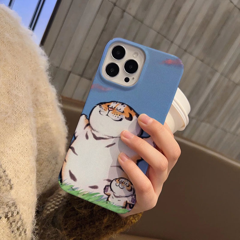 Ốp Điện Thoại Cứng In Hình Hổ Dễ Thương Cho iphone 14promax 11 13 12 7Plus 8 X XS Max