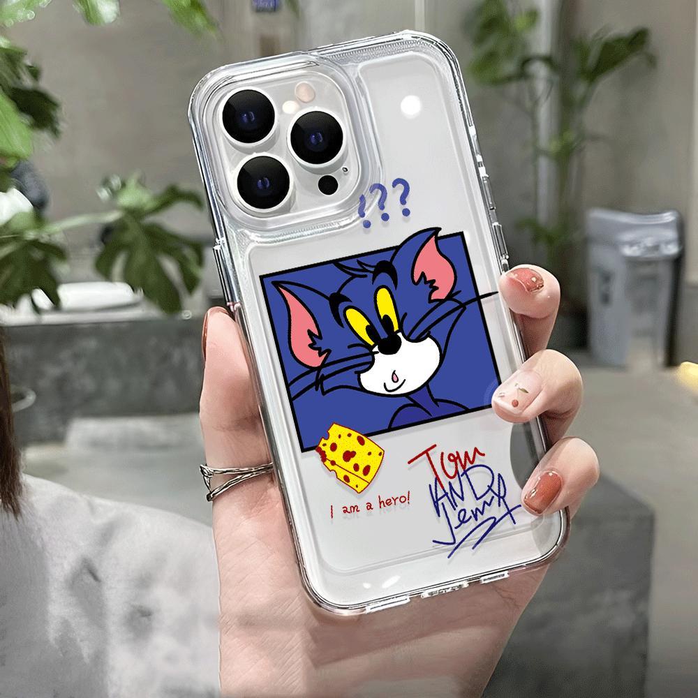 Ốp Điện Thoại Trong Suốt Chống Sốc In Hình Chú Chuột Cho iphone 14 pro max 11 13 12 7Plus 7 8 Plus X XR XSMax