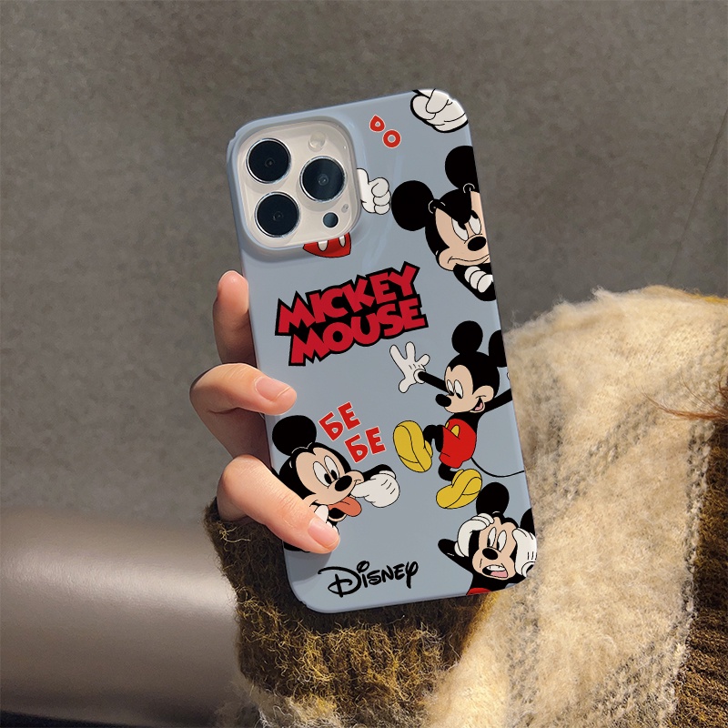Ốp Điện Thoại Cứng In Hình Chuột Hoạt Hình Dễ Thương Cho iphone 14 pro Max 11 13 12 7Plus 8 X XS Max