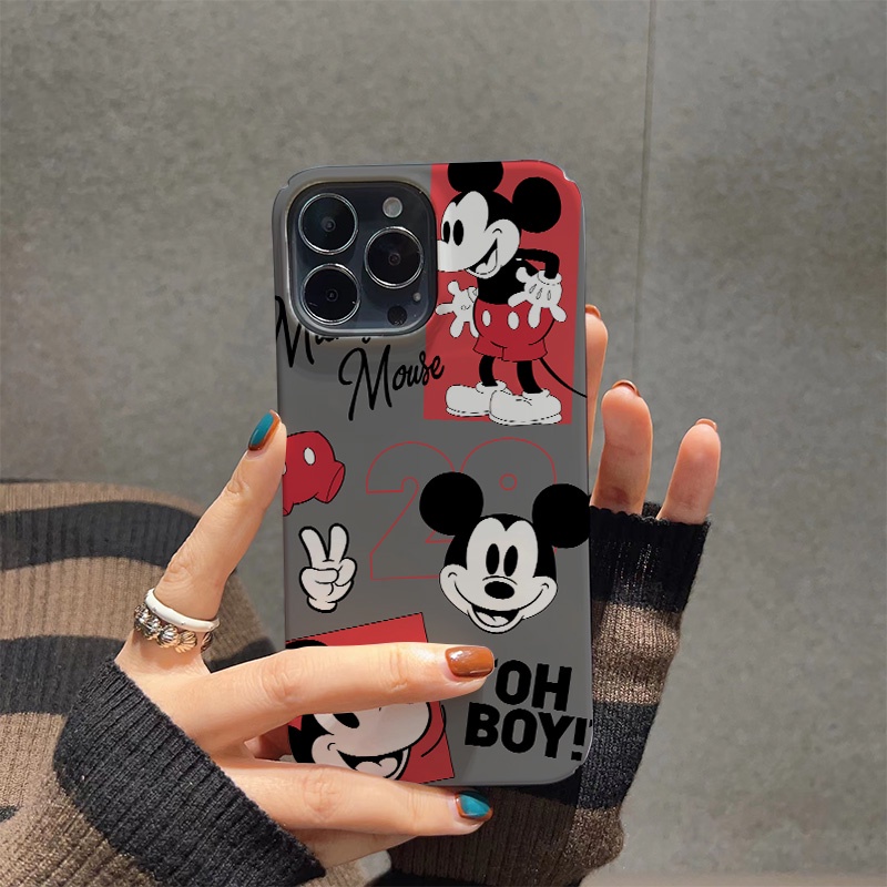 Ốp Điện Thoại Cứng Chống Sốc In Hình Chuột Hoạt Hình Dễ Thương Cho iphone 14 pro Max 11 13 12 7Plus 8 X XS Max