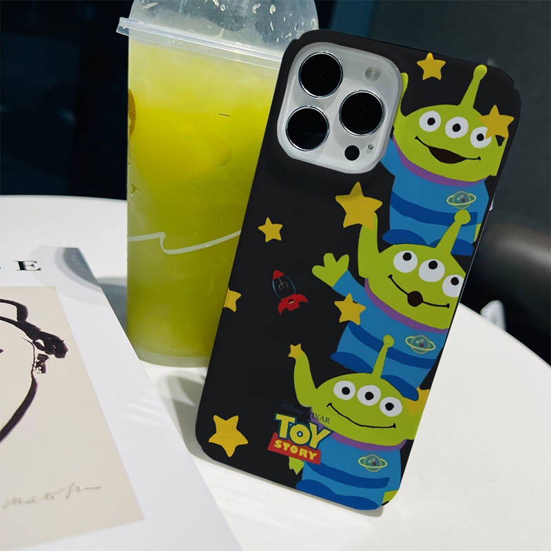 Ốp Điện Thoại Cứng Chống Sốc In Hình Người Ngoài Hành Tinh Hoạt Hình Cho iphone 14 pro Max 11 13 12 7Plus 8 X XS Max