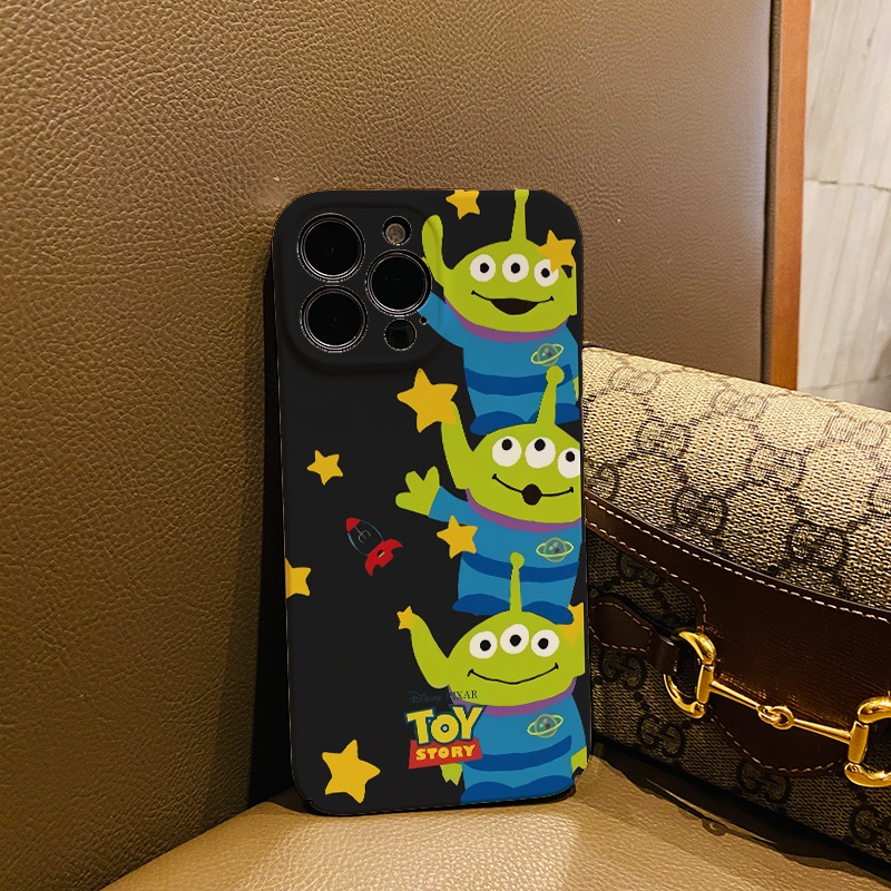 Ốp Điện Thoại Cứng Chống Sốc In Hình Người Ngoài Hành Tinh Hoạt Hình Cho iphone 14 pro Max 11 13 12 7Plus 8 X XS Max