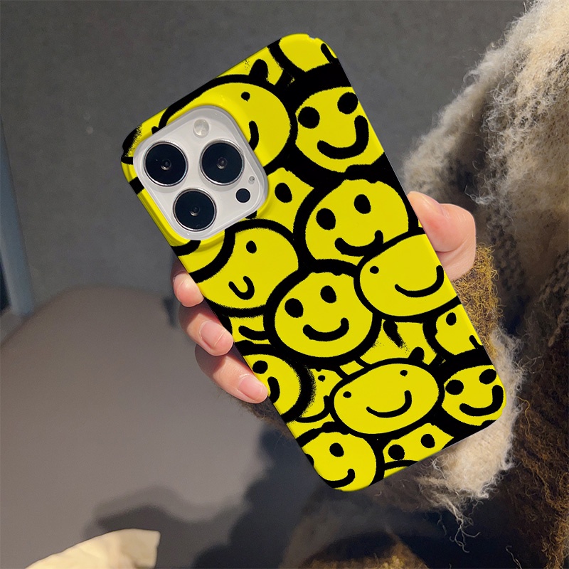 Ốp ĐiệN ThoạI ChốNg SốC HìNh MặT CườI Cho iphone 14 pro Max 11 13 12 7 Plus 8 X XS Max