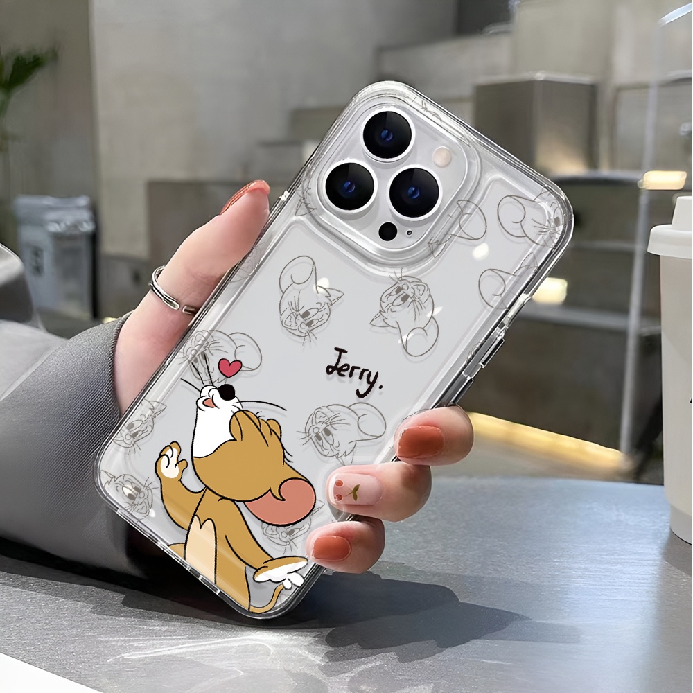 Ốp Điện Thoại Trong Suốt Chống Sốc In Hình Chuột Hoạt Hình Cho iphone 14 pro max 11 13 12 7 8 Plus X XR XSMax