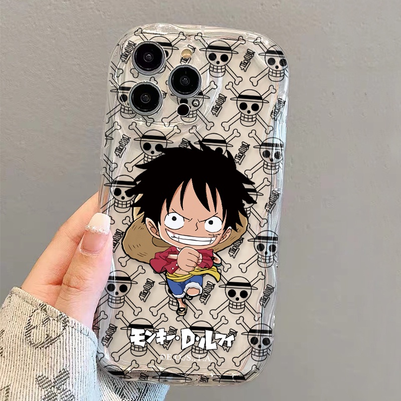 Ốp Điện Thoại Dẻo Trong Suốt Họa Tiết Hoạt Hình Luffy Dễ Thương Cho iphone 14 pro Max 11 13 12 7Plus 8 X XS Max