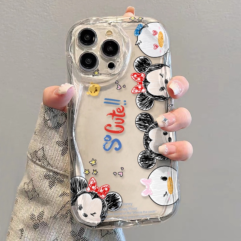 Ốp Điện Thoại Mềm Trong Suốt Họa Tiết Winnie the Pooh Cho iphone 14 pro Max 11 13 12 7Plus 8 X XS Max