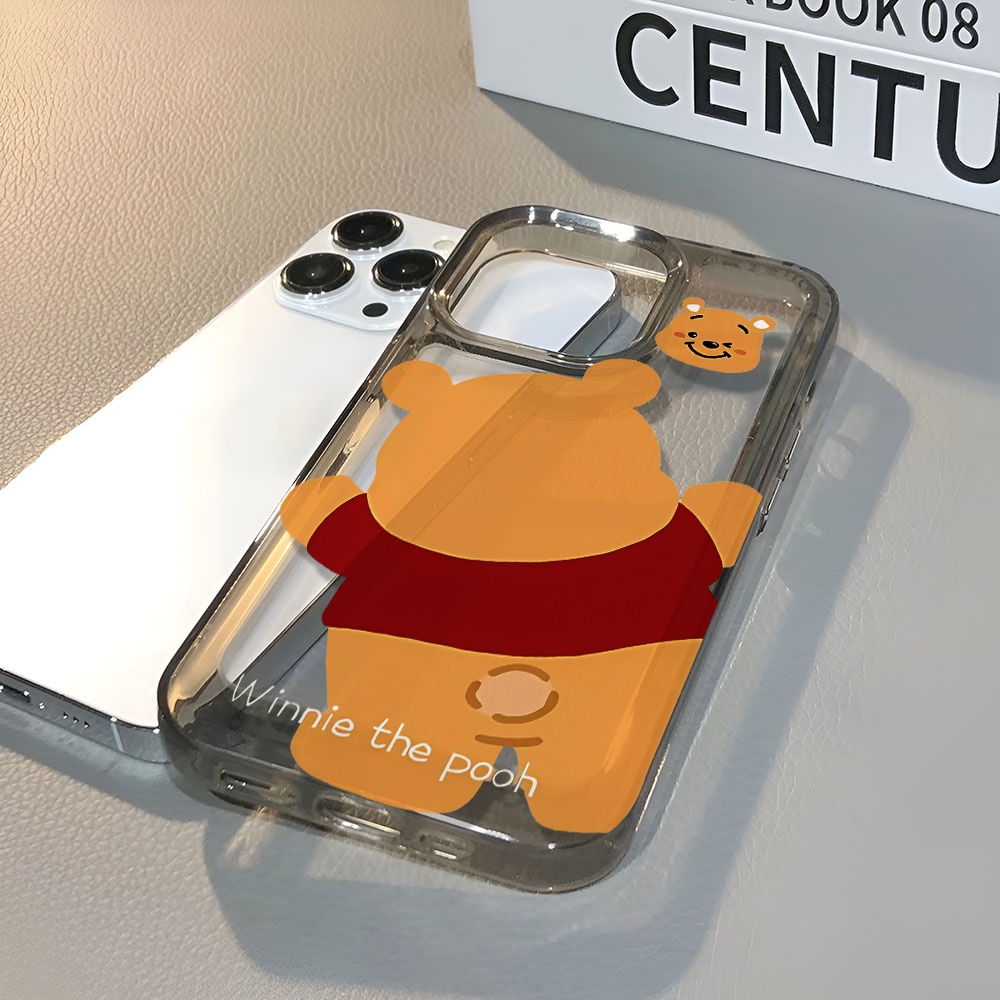 Ốp Điện Thoại Trong Suốt Họa Tiết Hoạt Hình Winnie the Pooh Chống Sốc Cho iphone 14 pro max 11 13 12 7 8 Plus X XR XSMax
