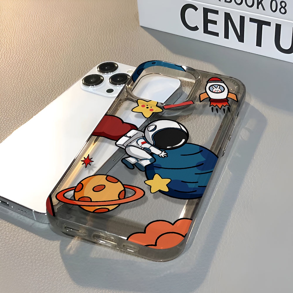 Ốp Điện Thoại Trong Suốt In Hình Phi Hành Gia Cho iphone 14 pro max 11 13 12 7 8 Plus X XR XSMax