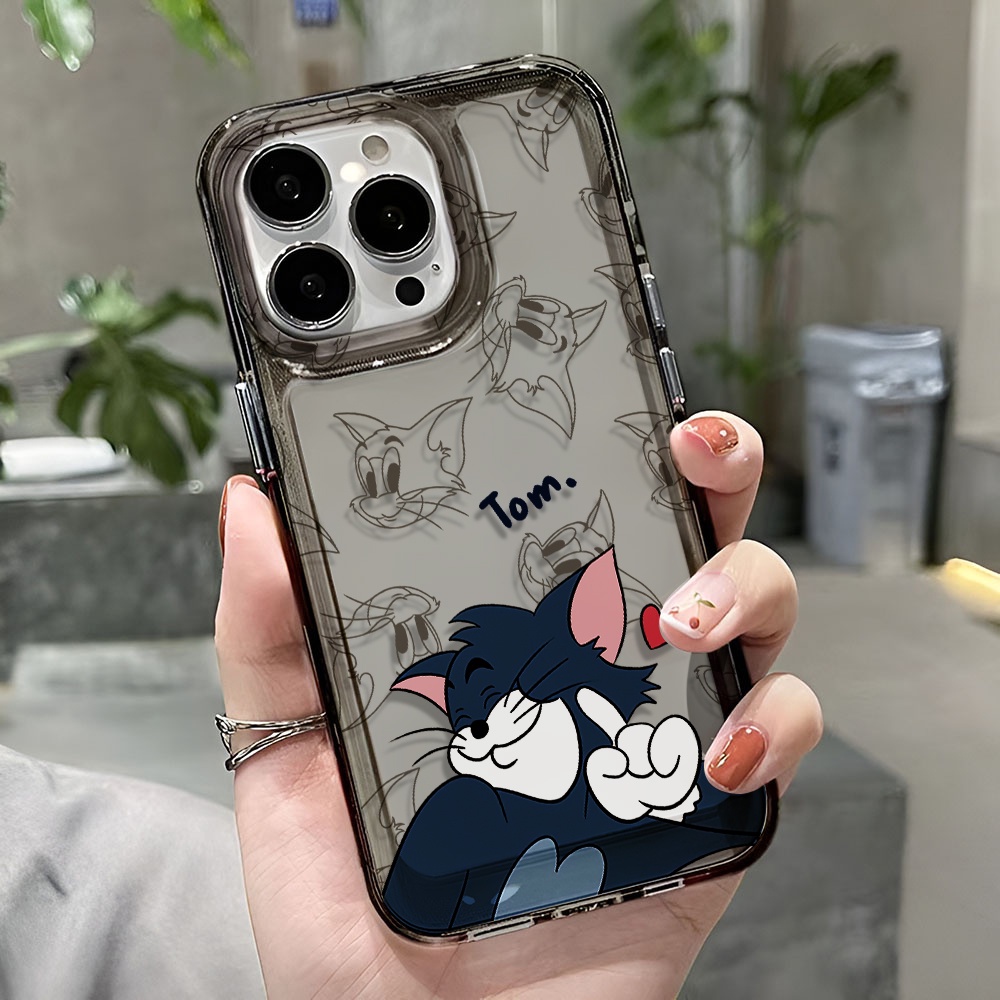 Ốp Điện Thoại Trong Suốt In Hình Mèo Thời Trang Cho iphone 14 pro max 11 13 12 7 8 Plus X XR XSMax