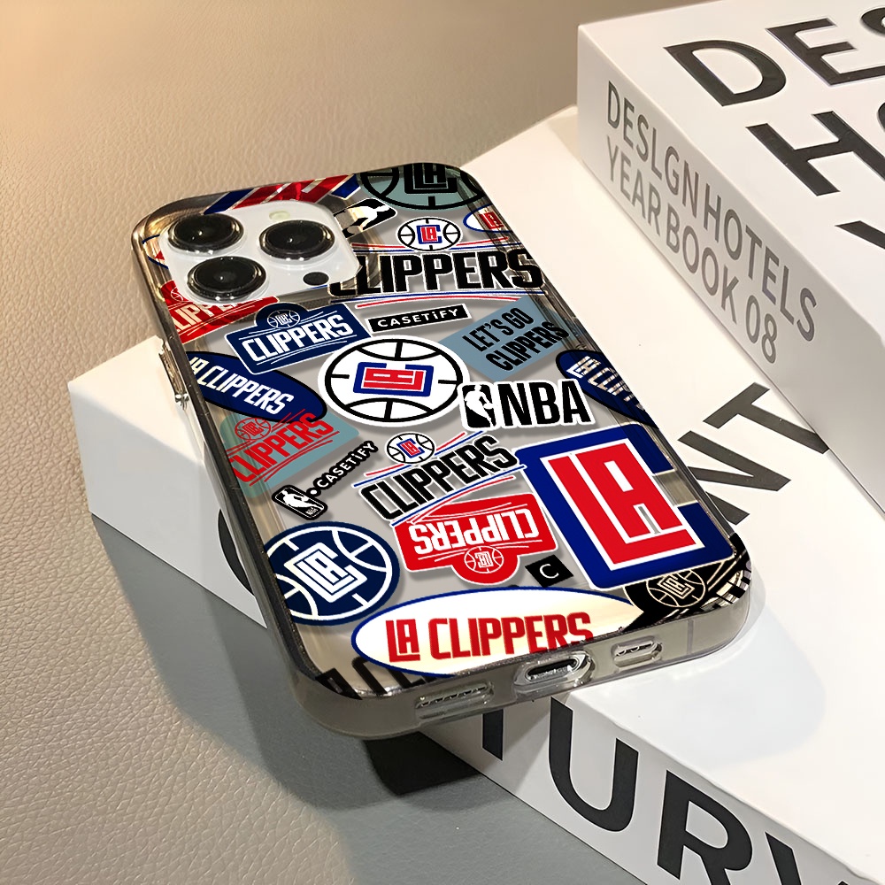 Ốp Điện Thoại Trong Suốt In Logo NBA Cho iphone 14 pro max 11 13 12 7 8 Plus X XR XSMax
