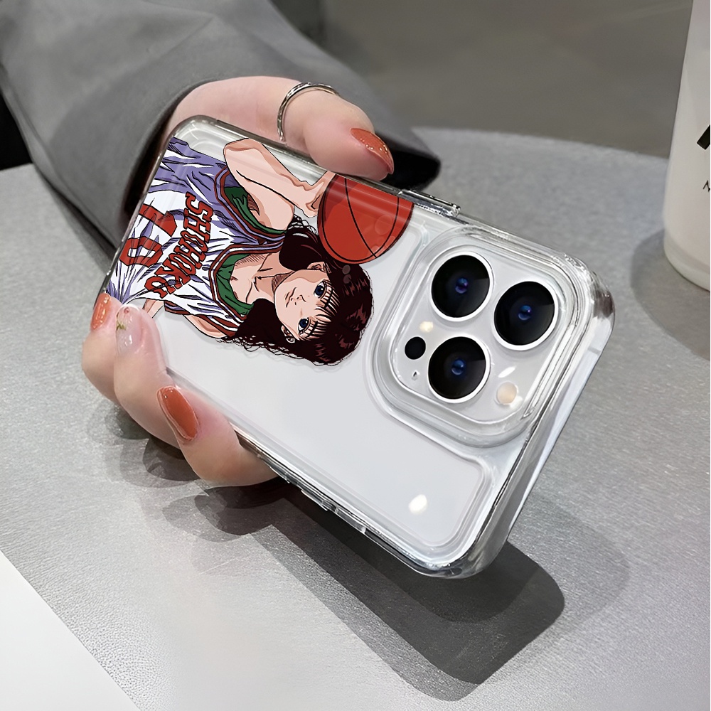 Ốp Điện Thoại Trong Suốt In Hình Cô Gái Hoạt Hình Cho iphone 14 pro max 11 13 12 7 8 Plus X XR XSMax