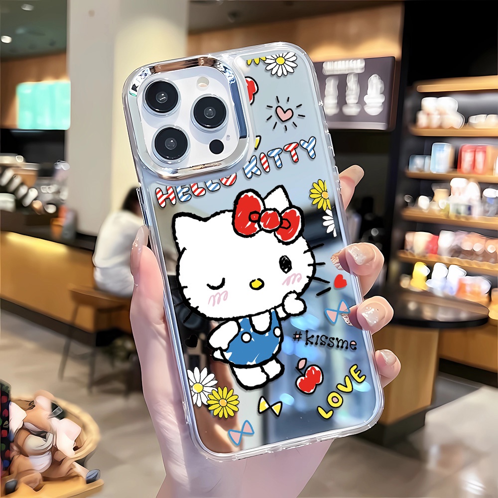 Ốp Điện Thoại Họa Tiết Hello Kitty Cho iphone 14 pro max 11 12 13 8 7 Plus X XR XSMax