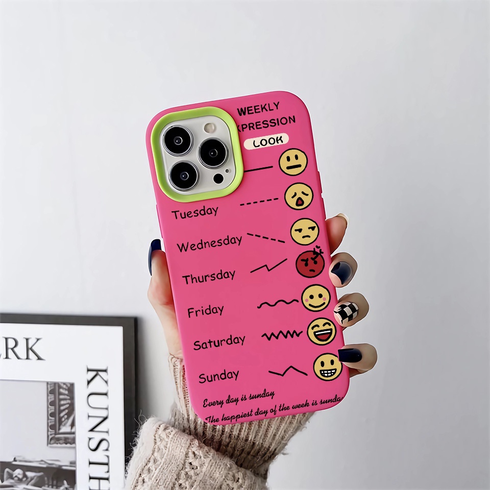 Ốp Điện Thoại silicon Dẻo 3 Trong 1 in Hình Biểu Tượng Cảm Xúc Tâm Trạng one Piece Cho iPhone 14Promax 13 12 11 7Plus X
