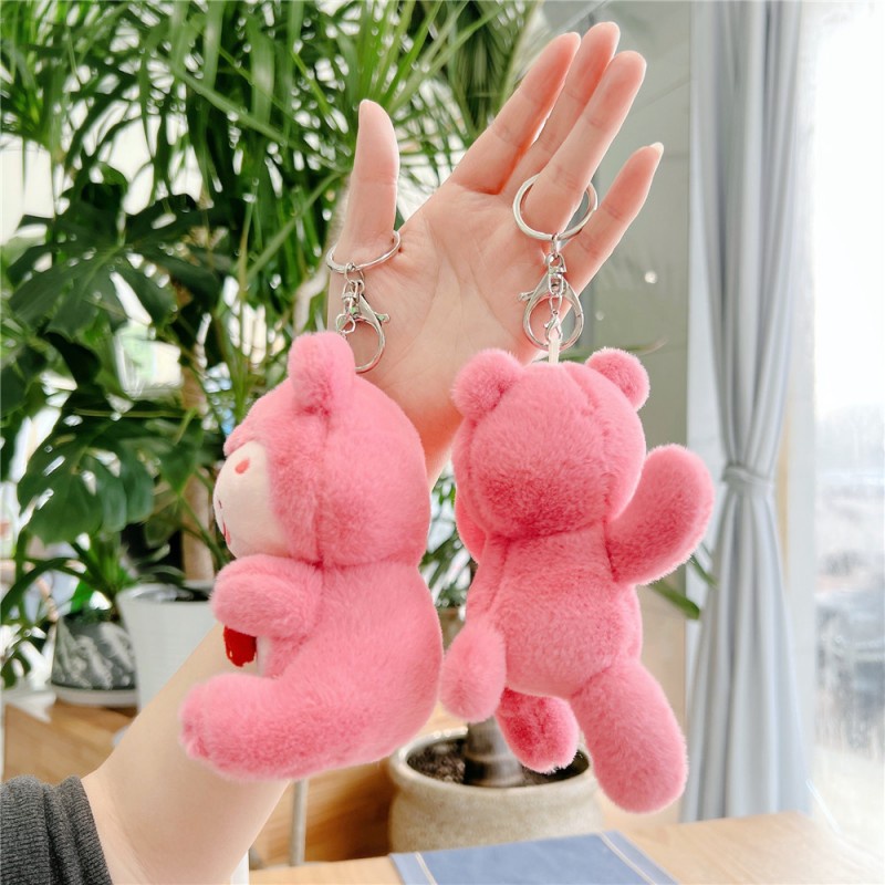 Móc Khóa Hình Gấu Nhồi Bông Dễ Thương