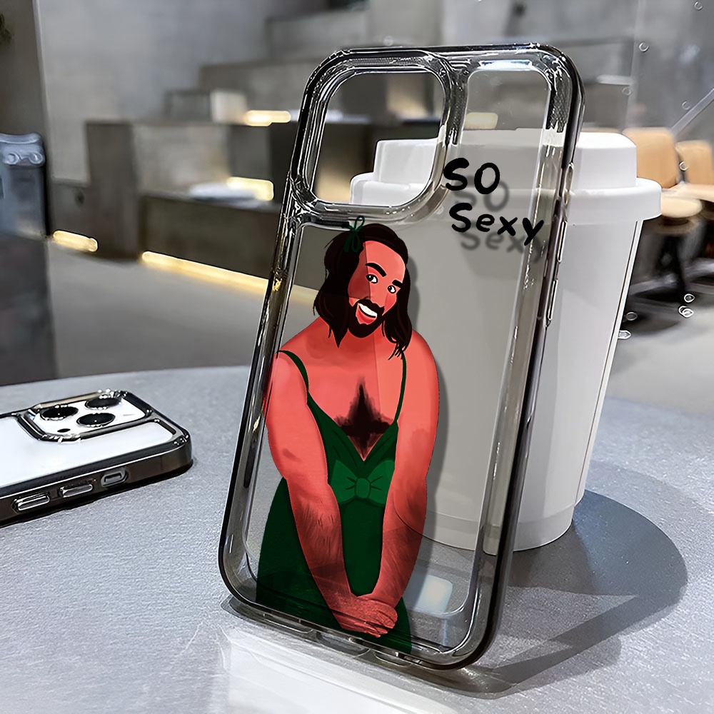Ốp Điện Thoại Trong Suốt In Hình Cậu Bé Không Gian Vui Nhộn Cho iphone 14 pro max 11 13 12 7 8 Plus X XR XSMax