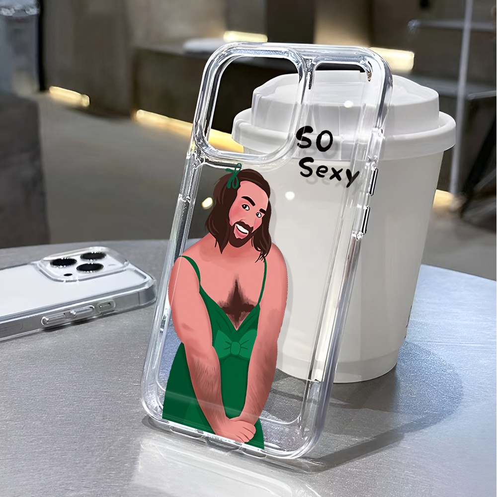 Ốp Điện Thoại Trong Suốt In Hình Cậu Bé Không Gian Vui Nhộn Cho iphone 14 pro max 11 13 12 7 8 Plus X XR XSMax
