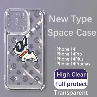 Ốp Điện Thoại Mềm Trong Suốt Chống Sốc In Hình Chú Cún Cho iphone 14 pro max 11 12 13 7 8 Plus X XR XSMax