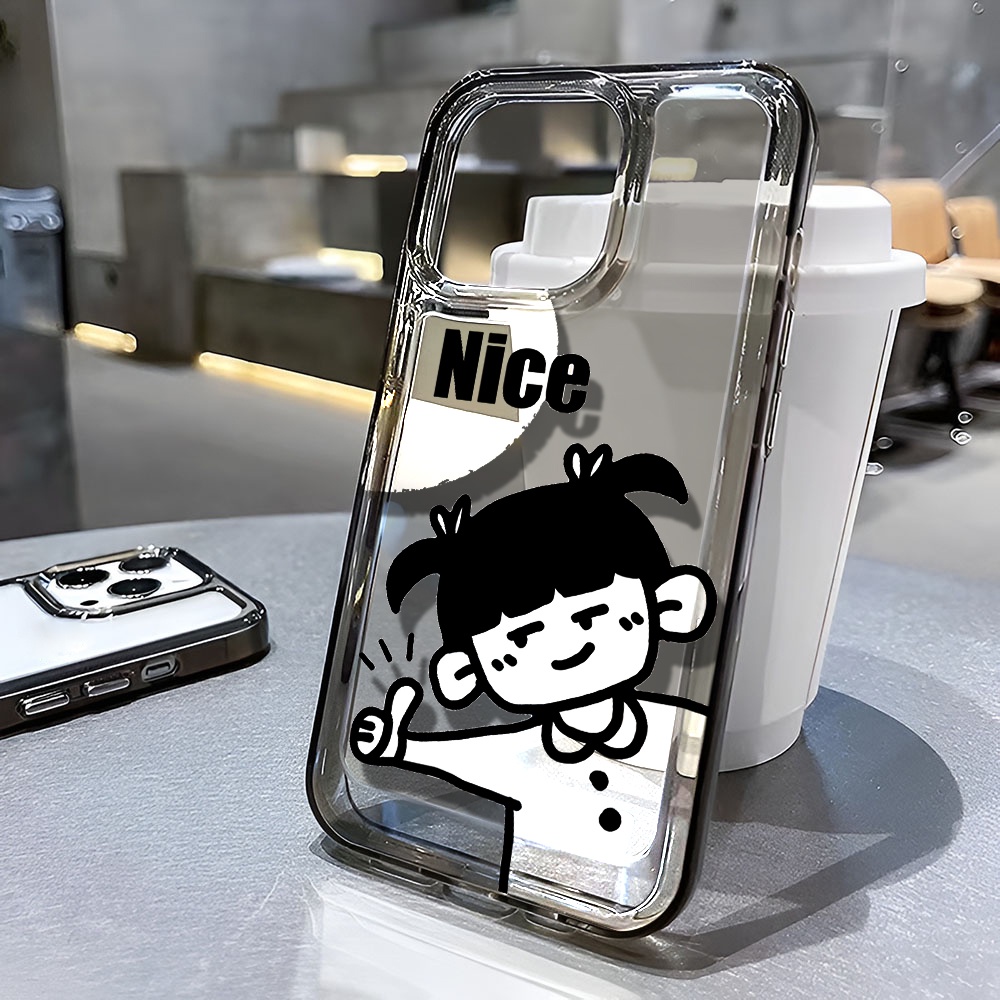 Ốp Điện Thoại Trong Suốt Chống Sốc In Hoạt Hình Cho iphone 14 pro max 11 13 12 7 8 Plus X XR XSMax