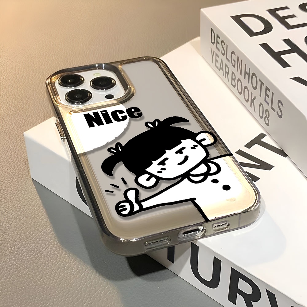 Ốp Điện Thoại Trong Suốt Chống Sốc In Hoạt Hình Cho iphone 14 pro max 11 13 12 7 8 Plus X XR XSMax