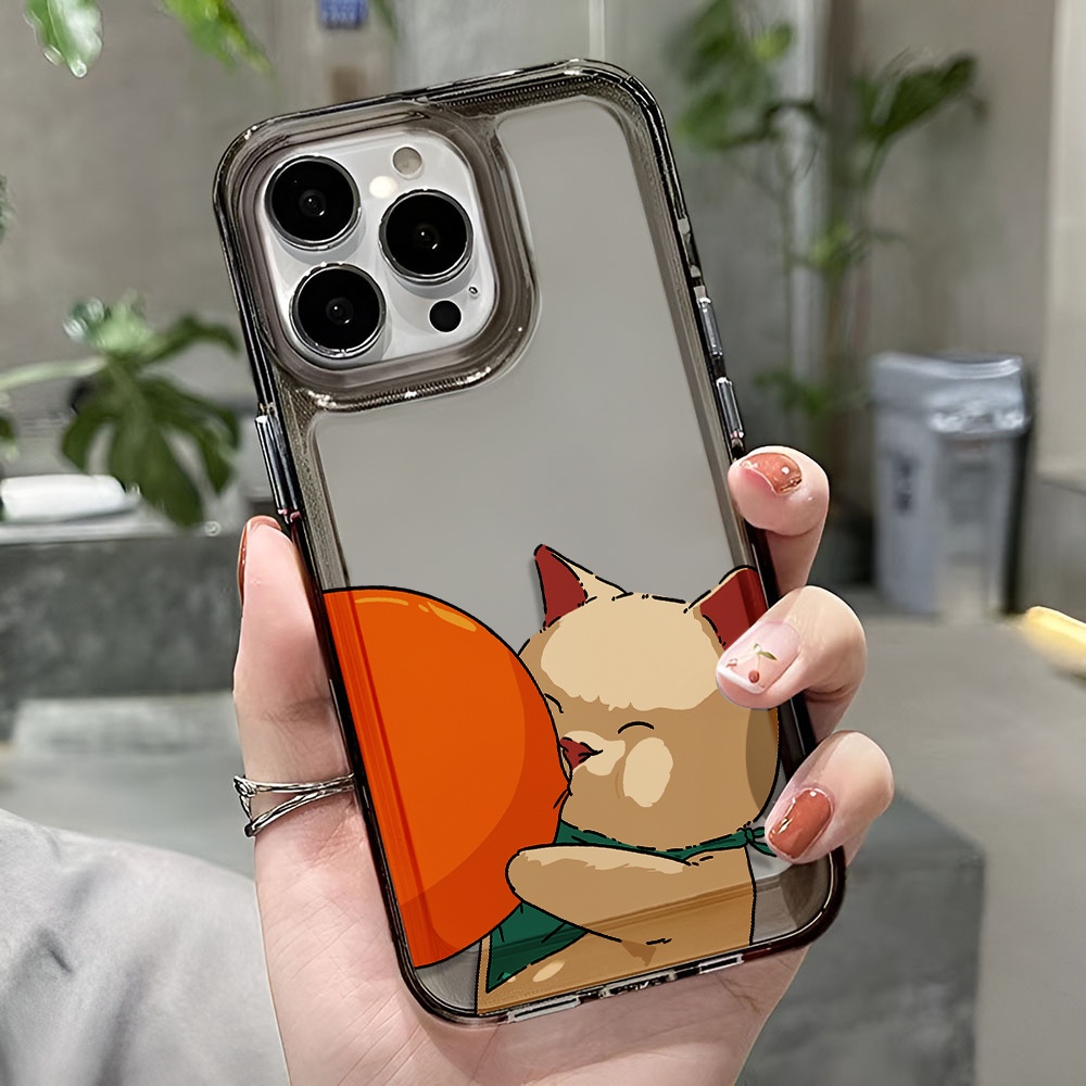 Ốp Điện Thoại Trong Suốt Chống Sốc In Hình Mèo Hoạt Hình Cho iphone 14 pro max 11 13 12 7 8 Plus X XR XSMax