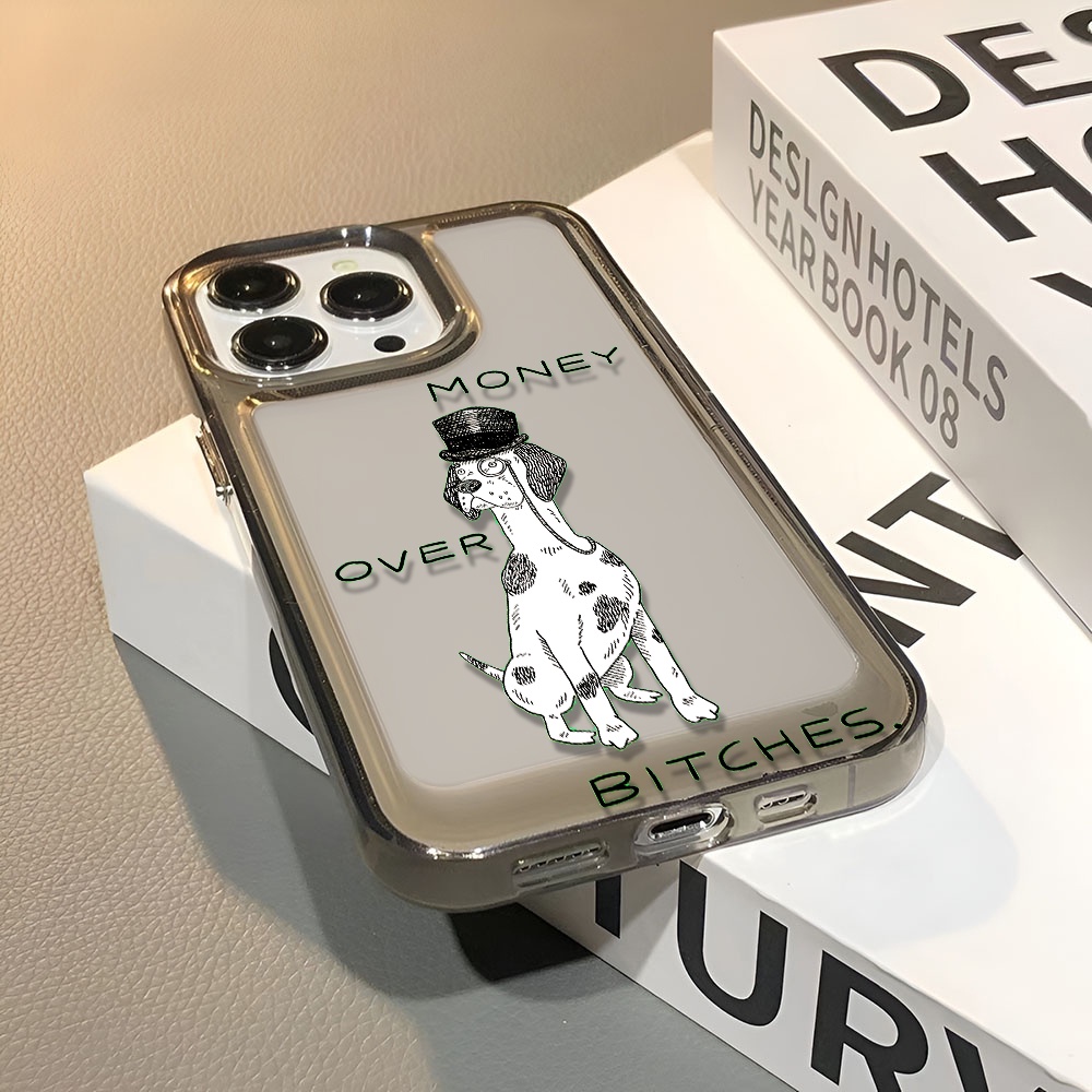 Ốp Điện Thoại Trong Suốt In Hình Chú Chó Không Gian Cho iphone 14 pro max 11 13 12 7 8 Plus X XR XSMax