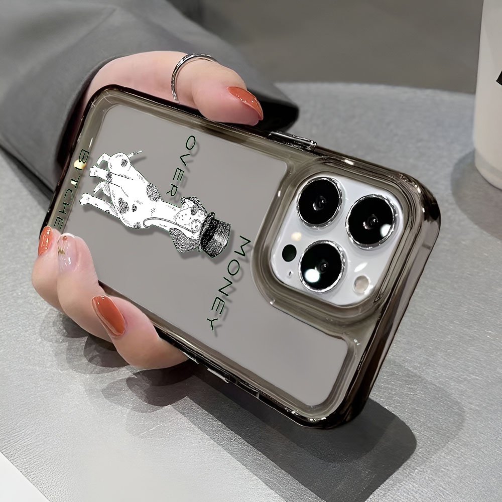 Ốp Điện Thoại Trong Suốt In Hình Chú Chó Không Gian Cho iphone 14 pro max 11 13 12 7 8 Plus X XR XSMax