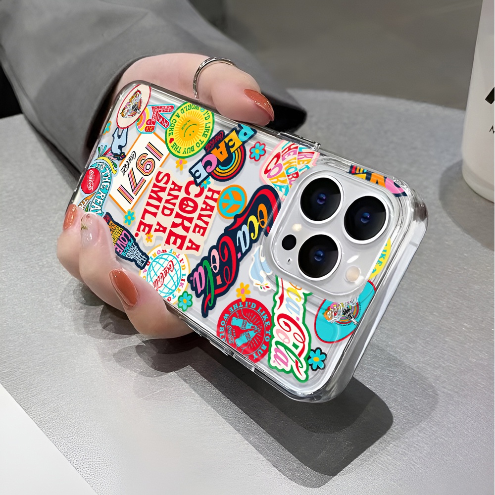 Ốp Điện Thoại Trong Suốt Chống Sốc Họa Tiết Không Gian Cho iphone 14 pro max 11 13 12 7 8 Plus X XR XSMax