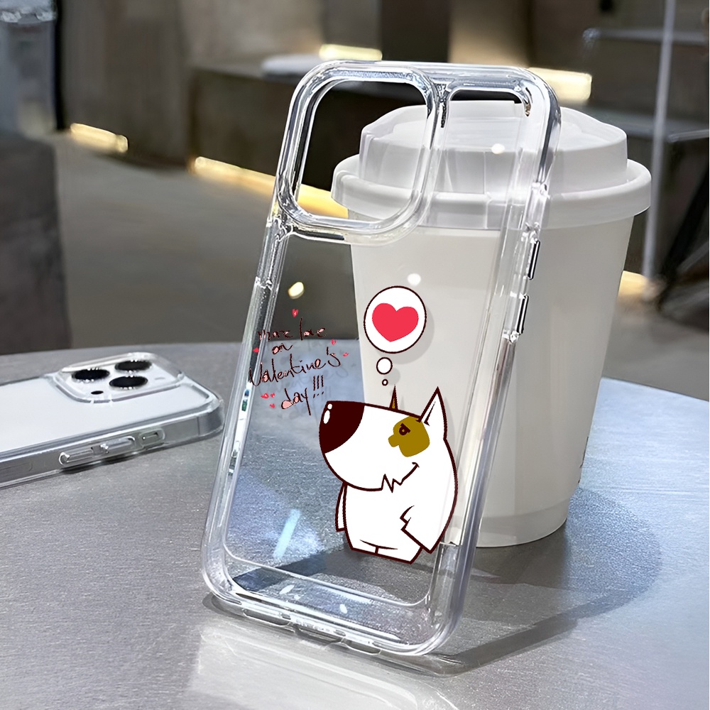 Ốp Điện Thoại Trong Suốt Chống Sốc In Hình Chú Chó Hoạt Họa Cho iphone 14 pro max 11 13 12 7 8 Plus X XR XSMax